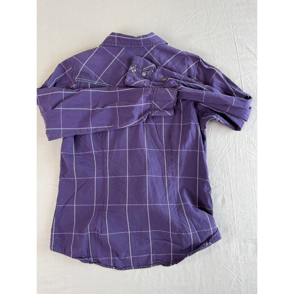 Cruel Girl Western Shirt‎ Large Embroidered Pockets Metal Snaps Long Sleeve - Picture 9 of 10